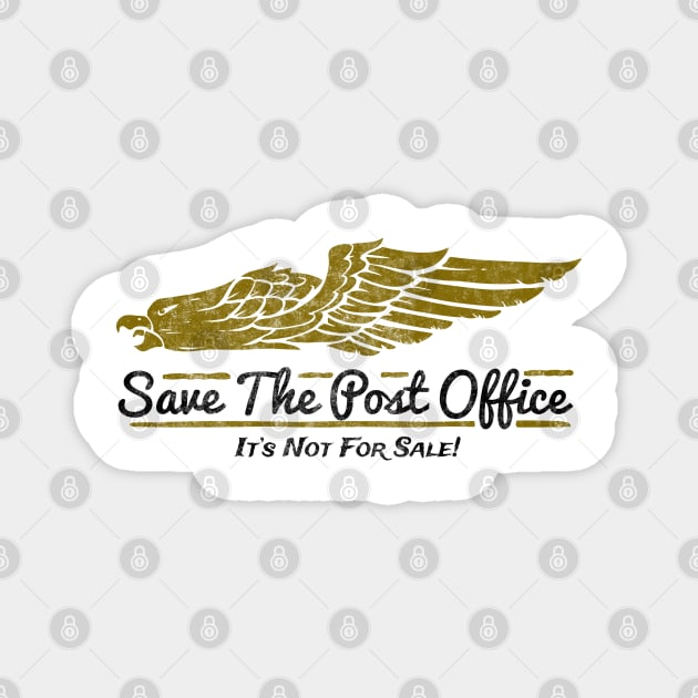 Save the Post Office D Magnet by karutees