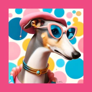 Stylish Greyhound Sighthound Fashionista T-Shirt