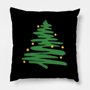 Christmas Tree with Lights Pillow