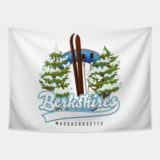 Berkshires Massachusetts Ski logo Tapestry