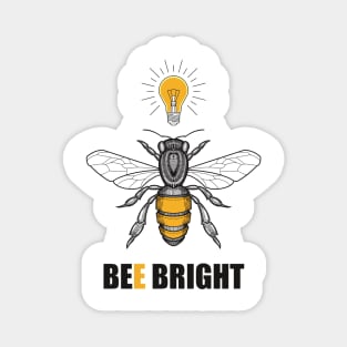 bee bright honey bee lightbulb Magnet