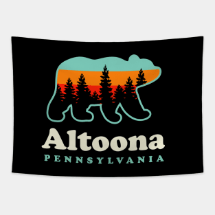 Altoona Pennsylvania Camping Hiking Bear Tapestry