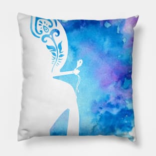 Spiritual Lord Krishna Design Pillow