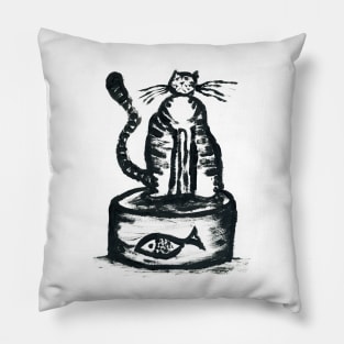 Feed Me Feline V/V (cut-out) Pillow