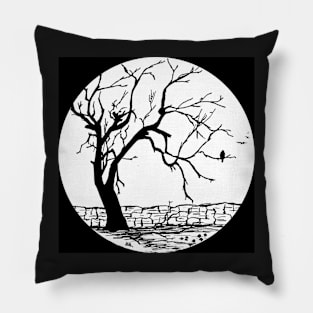 After the Storm Original Pen and Ink Drawing Pillow