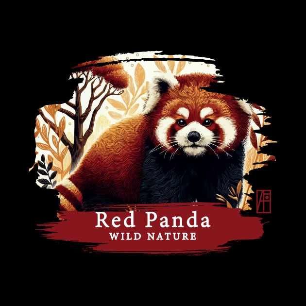 Red Panda - WILD NATURE - RED PANDA -9 by ArtProjectShop