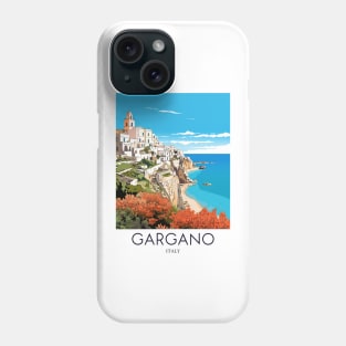 A Pop Art Travel Print of Gargano - Italy Phone Case