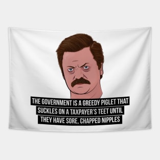 Ron Swanson on the Government Tapestry