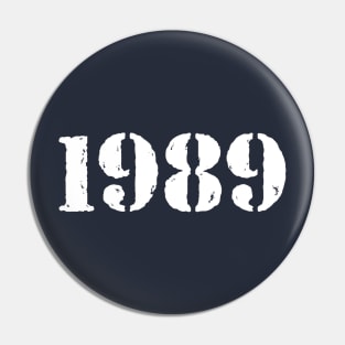 1989 Police TV Pin