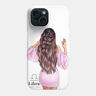Libra zodiac girl Phone Case