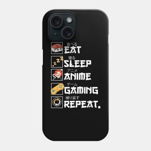 Cool Anime Gaming For Men Women Kids Kawaii Otaku Gamers Tee Phone Case