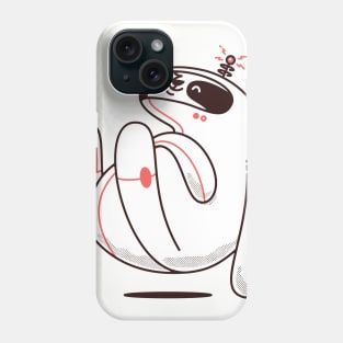 Space sloth (white background) Phone Case