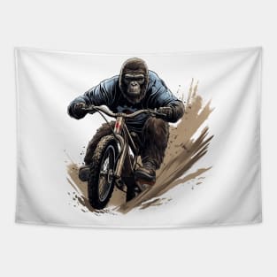 gorilla rider Tapestry