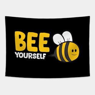 Bee Yourself Funny Bee Tapestry