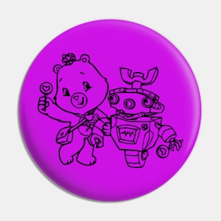 with robots Pin