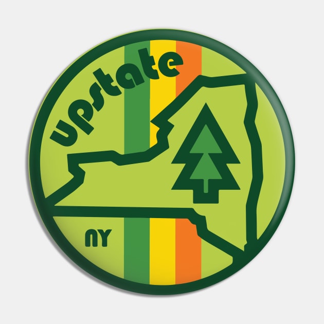 Upstate New York Badge Pin by PodDesignShop