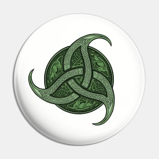 Trinity Knot - Green Pin