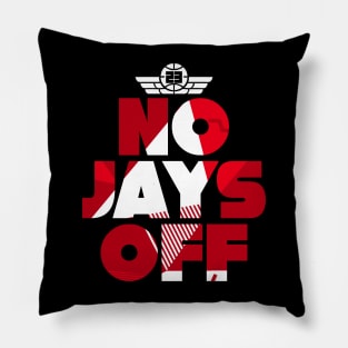 Jay All Day Chile Red Retro Sneaker Art Pillow