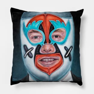 Elon: Wrestling Mask Portrait Pillow