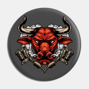 Angry bull Pin