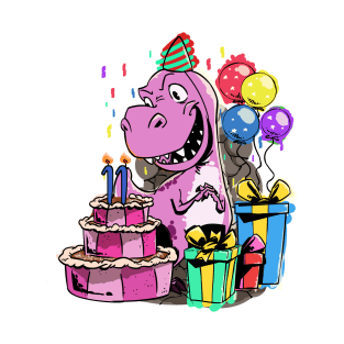 Dinosaur Birthday Girl - 11 Years T-Shirt