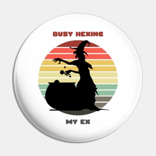 Sunset Witch / Busy Hexing My Ex Pin