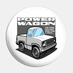 White - Power Wagon Pin