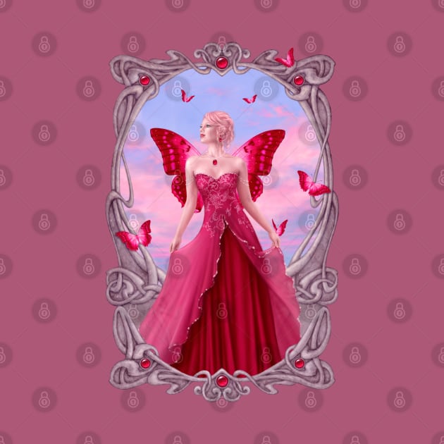 Ruby Birthstone Fairy by silverstars