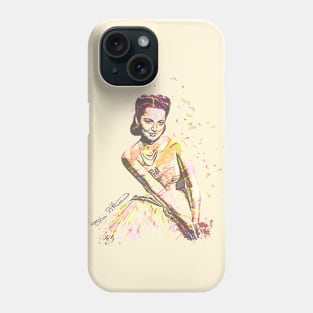 Olivia de Havilland Retro Fan Art Sketch Phone Case