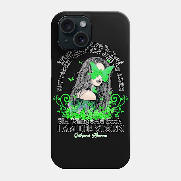 Gastroparesis awareness Beautiful Girl  Butterfly They whispered to her you can not withstand the storm she whispered back I am the storm Support Gift Phone Case by vamstudio