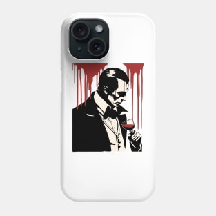 Bloody Elegance: Dracula's Sip of Immortality Phone Case