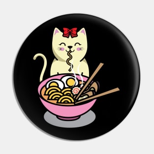 eating cat Pin