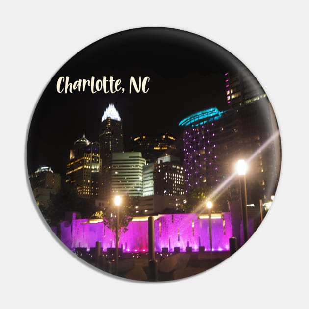 Cool photography of Charlotte North Carolina skyline pink sky sunset USA city break Pin by BoogieCreates