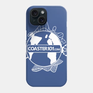 Coaster101 White Globe Logo Phone Case