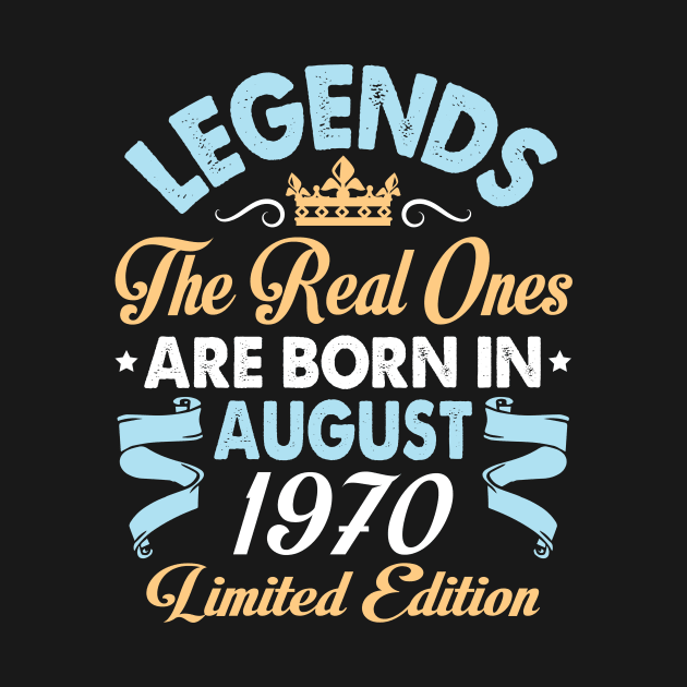 Legends The Real Ones Are Born In August 1960 Happy Birthday 60 Years Old Limited Edition by bakhanh123