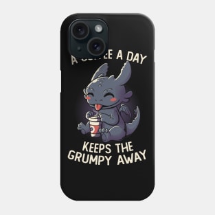 A Coffee a Day Keeps The Grumpy Away Funny Cute Gift Phone Case