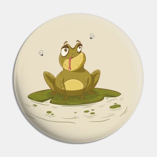 Hungry frog Pin