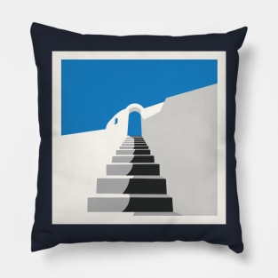 Greek Islands - stairs Pillow