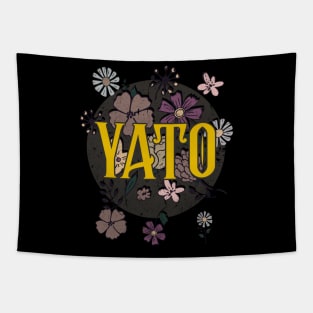 Aesthetic Proud Name Yato Flowers Anime Retro Styles Tapestry