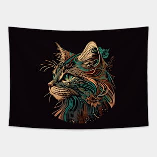 Boho Cat Lover Bohemian Tapestry