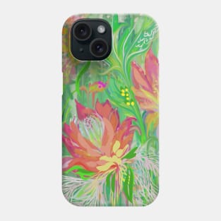 Abstract Protea tropical garden Phone Case