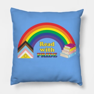 Inclusive Rainbow Read with Pride Pillow