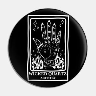 Wicked Quartz Tarot Card Pin