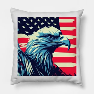 USA Eagle Flag Pillow