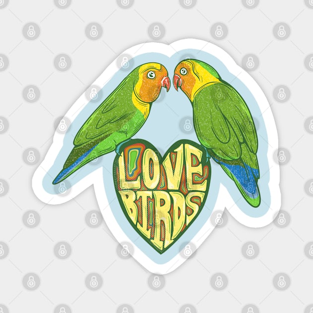 Love Birds Magnet by mailboxdisco