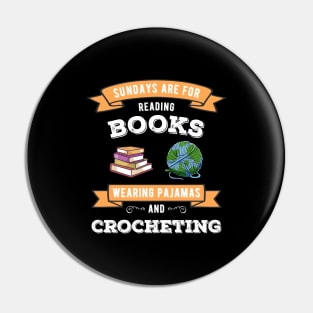 Crochet and Books | Knitting Bookworm Book Lovers Pin