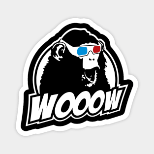 Wooow - 3D amazed Ape Magnet