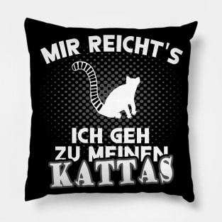 lustiger Katta Spruch Haustier Lemuren liebhaber Pillow