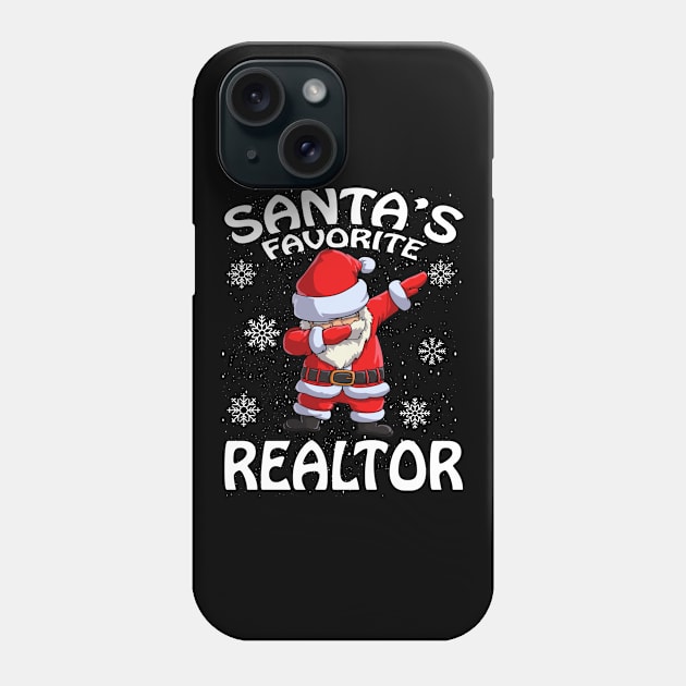 Santas Favorite Realtor Christmas Phone Case by intelus