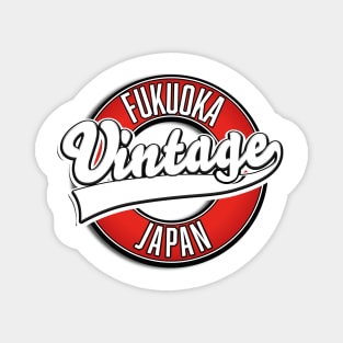 Fukuoka Vintage Japan logo Magnet